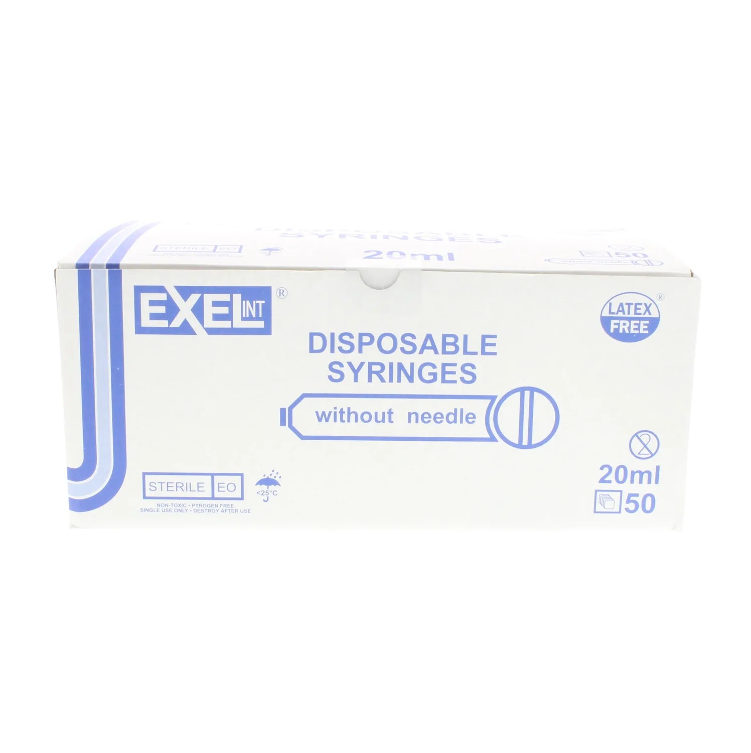 Exel 20-25cc Syringe (Luer-Lock) - Box/50